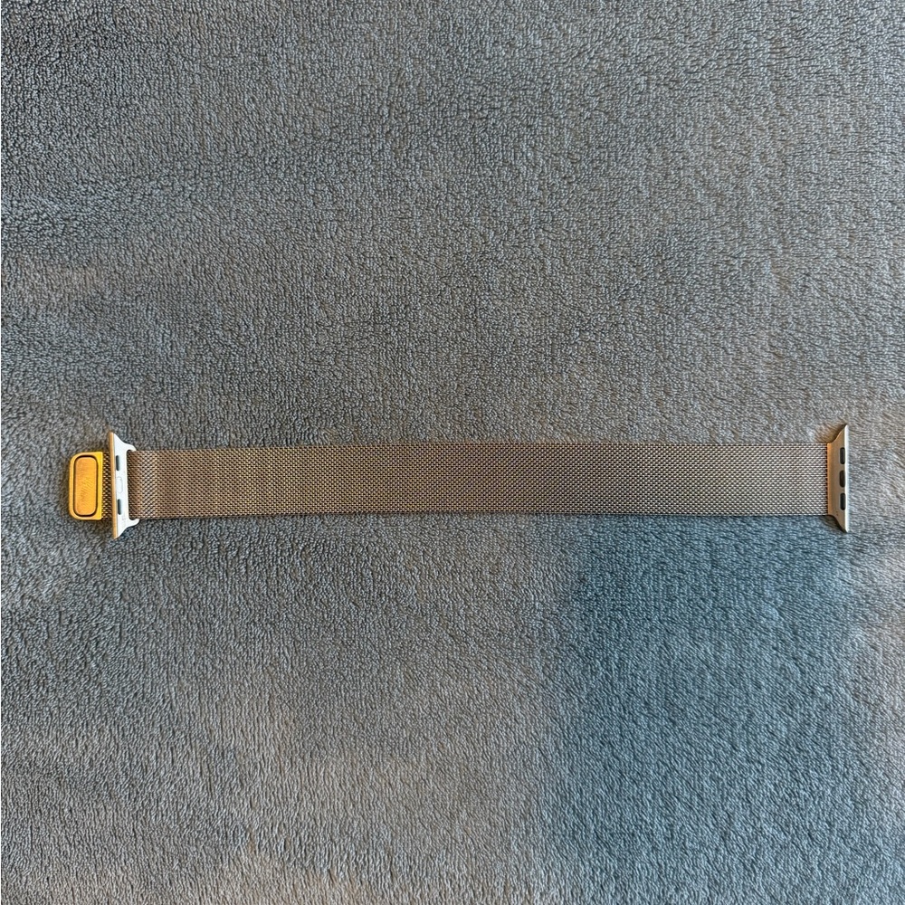 Silver Mesh Apple Magnetic Watch Band 44mm